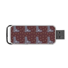 Deer Boots Brown Portable Usb Flash (two Sides) by snowwhitegirl