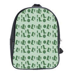 Green Boots School Bag (large) by snowwhitegirl