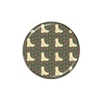 Green Boot Hat Clip Ball Marker Front