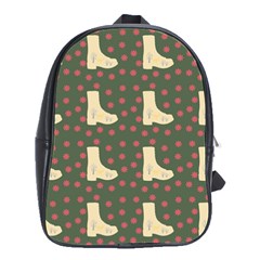 Green Boot School Bag (large) by snowwhitegirl