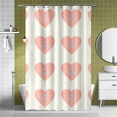 Cupcake White Pink Shower Curtain 48  X 72  (small)  by snowwhitegirl