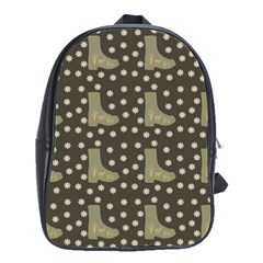 Charcoal Boots School Bag (large) by snowwhitegirl