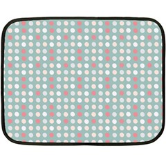 Pink Peach Grey Eggs On Teal Fleece Blanket (mini) by snowwhitegirl