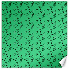 Green Music Canvas 20  X 20   by snowwhitegirl