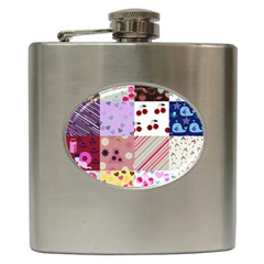 Quilt Of My Patterns Hip Flask (6 Oz) by snowwhitegirl