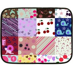 Quilt Of My Patterns Double Sided Fleece Blanket (mini)  by snowwhitegirl