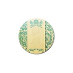 art nouveau green Golf Ball Marker (4 pack) Front