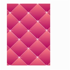 Pink Background Geometric Design Large Garden Flag (two Sides) by Nexatart