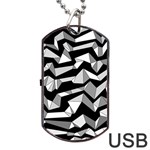 Polynoise Lowpoly Dog Tag USB Flash (Two Sides) Back