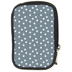 Floral Dots Blue Compact Camera Cases by snowwhitegirl