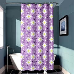 Daisy Dots Lilac Shower Curtain 36  X 72  (stall)  by snowwhitegirl