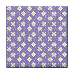 Daisy Dots Violet Face Towel by snowwhitegirl