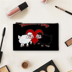 Valentines Day - Sheep  Cosmetic Bag (small)  by Valentinaart