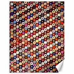 Mosaic Pattern Quilt Pattern Canvas 18  X 24  by paulaoliveiradesign