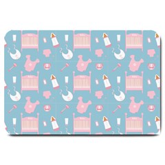 Baby Pattern Large Doormat  by snowwhitegirl