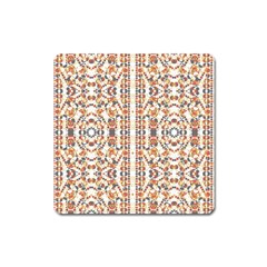 Multicolored Geometric Pattern  Square Magnet by dflcprints