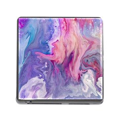 Marbled,ultraviolet,violet,purple,pink,blue,white,stone,marble,modern,trendy,beautiful Memory Card Reader (square) by NouveauDesign