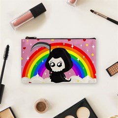 Cute Grim Reaper Cosmetic Bag (small)  by Valentinaart