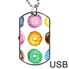 Donuts Dog Tag Usb Flash (two Sides) by KuriSweets