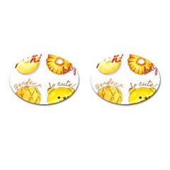 Bread Stickers Cufflinks (oval) by KuriSweets