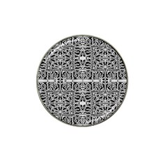 Dark Oriental Ornate Pattern Hat Clip Ball Marker (10 Pack) by dflcprints