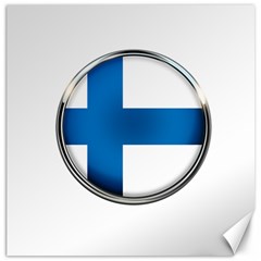 Finland Country Flag Countries Canvas 12  X 12   by Nexatart