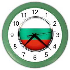 Bulgaria Country Nation Nationality Color Wall Clocks by Nexatart