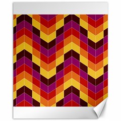 Geometric Pattern Triangle Canvas 11  X 14   by Nexatart