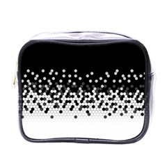 Flat Tech Camouflage Black And White Mini Toiletries Bags by jumpercat