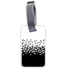 Flat Tech Camouflage White And Black Luggage Tags (one Side)  by jumpercat