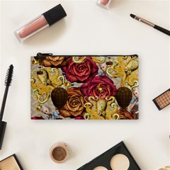 Octopus Floral Cosmetic Bag (small)  by snowwhitegirl