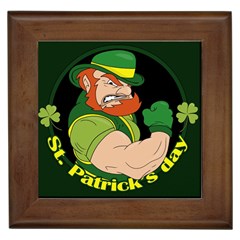 St  Patricks Day Framed Tiles by Valentinaart