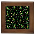 St Patricks day pattern Framed Tiles Front