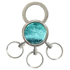 Green Ocean Splash 3-ring Key Chains by snowwhitegirl