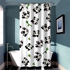 Panda Pattern Shower Curtain 36  X 72  (stall)  by Valentinaart