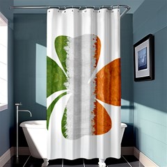 Irish Clover Shower Curtain 36  X 72  (stall)  by Valentinaart