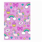 Cute Unicorn Pattern Small Garden Flag (Two Sides) Front