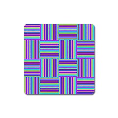 Geometric Textile Texture Surface Square Magnet by Nexatart