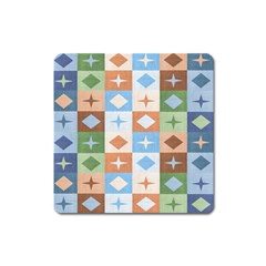 Fabric Textile Textures Cubes Square Magnet by Nexatart