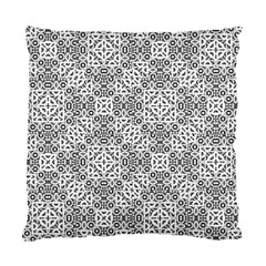 Black And White Oriental Ornate Standard Cushion Case (one Side) by dflcprints