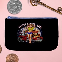 Route 66 Large Coin Purse by ArtworkByPatrick