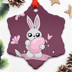 Easter Bunny  Ornament (snowflake) by Valentinaart