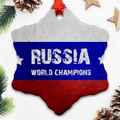 Football World Cup Snowflake Ornament (two Sides) by Valentinaart