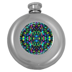 Pattern-14 Round Hip Flask (5 Oz) by ArtworkByPatrick