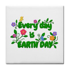 Earth Day Tile Coasters by Valentinaart