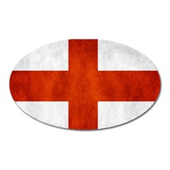 England Flag Oval Magnet by Valentinaart