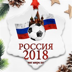 Russia Football World Cup Ornament (snowflake) by Valentinaart