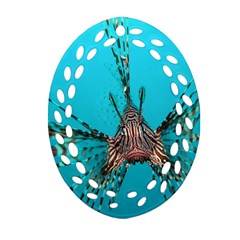 Lionfish 2 Ornament (oval Filigree) by trendistuff