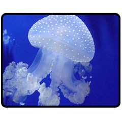 Spotted Jellyfish Fleece Blanket (medium)  by trendistuff