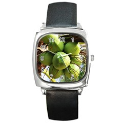 Coconuts 1 Square Metal Watch by trendistuff